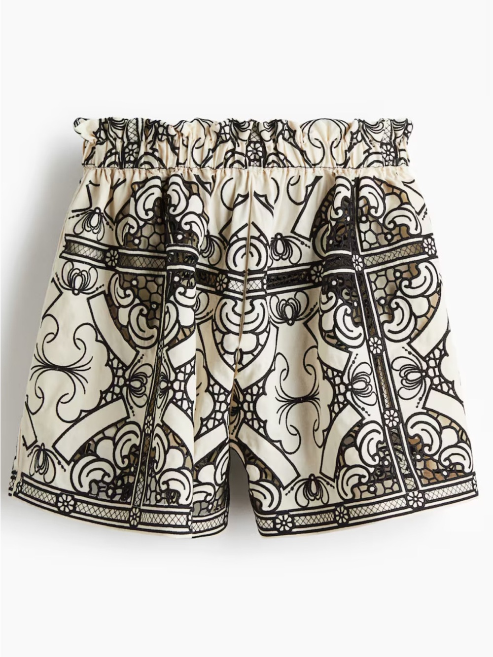 H&M Edition EMBROIDERED PAPER BAG SHORTS